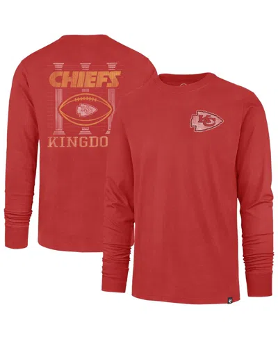 47 Brand Men's Red Kansas City Chiefs Regional Backer Franklin Long Sleeve T-shirt