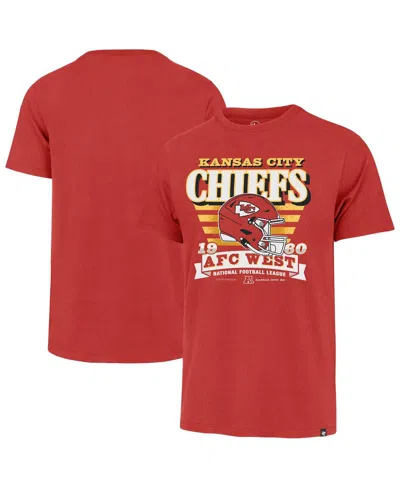 47 Brand Men's Red Kansas City Chiefs Stripe Splash Franklin T-shirt