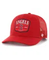 47 Brand Men's Red Los Angeles Angels Squad Trucker Adjustable Hat In Red
