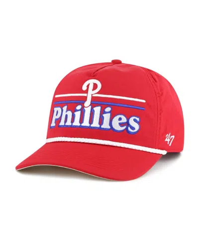 47 Brand Men's Red Philadelphia Phillies Campscape Hitch Adjustable Hat