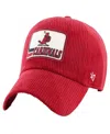 47 Brand Men's Red St. Louis Cardinals Wax Pack Collection Corduroy Clean Up Adjustable Hat In Red