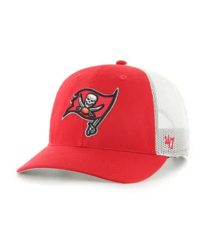 47 Brand Men's Red Tampa Bay Buccaneers Unstructured Trucker Adjustable Hat
