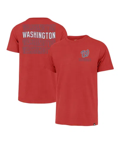 47 Brand Men's Red Washington Nationals Hang Back Franklin T-shirt