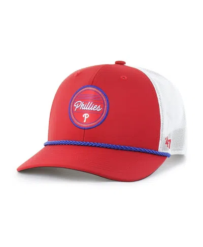 47 Brand Men's Red/white Philadelphia Phillies Fairway Trucker Adjustable Hat In Multi