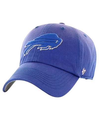 47 Brand Men's Royal Buffalo Bills Dusted Relaxed Clean Up Adjustable Hat