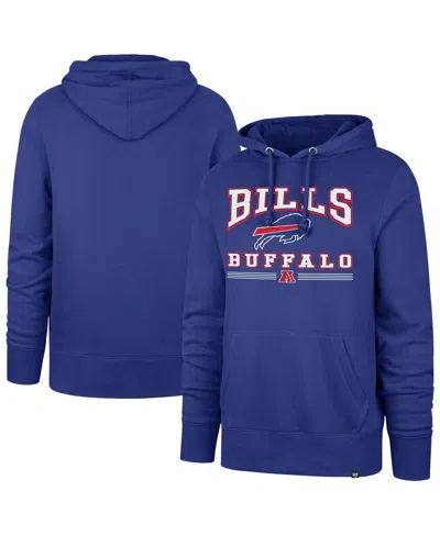 47 Brand Men's Royal Buffalo Bills Packed House Headline Pullover Hoodie