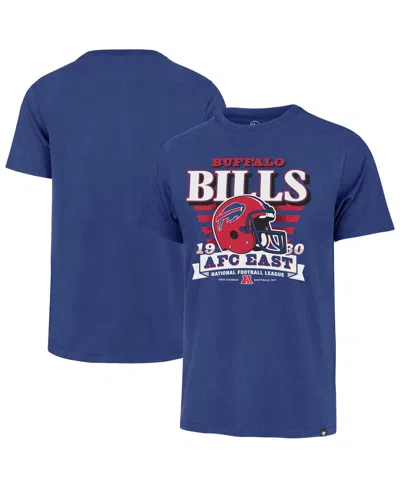 47 Brand Men's Royal Buffalo Bills Stripe Splash Franklin Throwback T-shirt In Blue