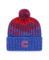 47 Brand Men's Royal Chicago Cubs Cascade Cuffed With Pom Knit Hat In Royal