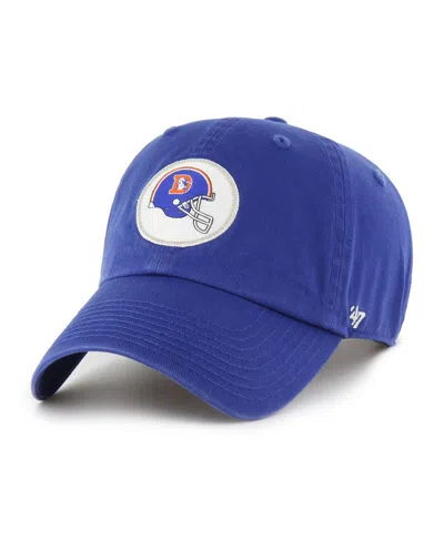 47 Brand Men's Royal Denver Broncos Hard Hat Clean Up Adjustable Hat In Blue