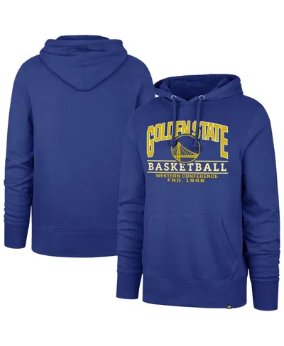 47 Brand Men's Royal Golden State Warriors Big Tall Good Call Headline Pullover Hoodie
