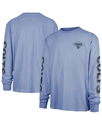 47 Brand Men's Royal Indianapolis Colts Cairn Ravine Foundation Throwback Long Sleeve T-shirt In Blue