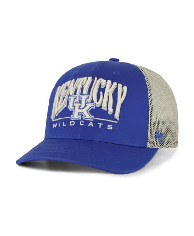 47 Brand Men's Royal Kentucky Wildcats Arid Adjustable Trucker Hat In Blue
