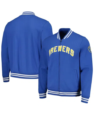 47 Brand Men's Royal Milwaukee Brewers Pack Pro Camden Full-zip Track Jacket