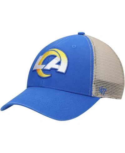 47 Brand Men's Royal, Natural Los Angeles Rams Flagship Logo Mvp Snapback Hat In Royal,natural