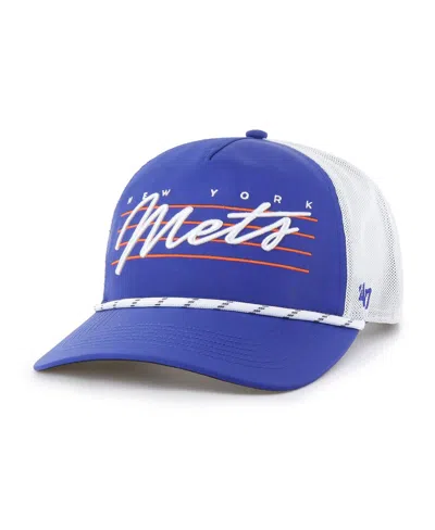 47 Brand Men's Royal New York Mets Brrr Downburst Mesh Hitch Adjustable Hat In Blue