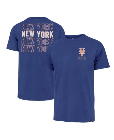 47 Brand Men's Royal New York Mets Hang Back Franklin T-shirt