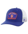 47 Brand Men's Royal New York Mets Retro Region Patch Trucker Adjustable Hat In Royal