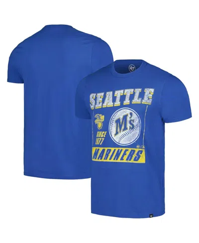 47 Brand Men's Royal Seattle Mariners Outlast Franklin T-shirt In Blue