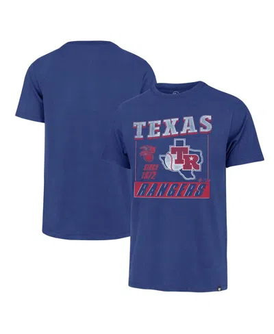47 Brand Men's Royal Texas Rangers Outlast Franklin T-shirt In Blue