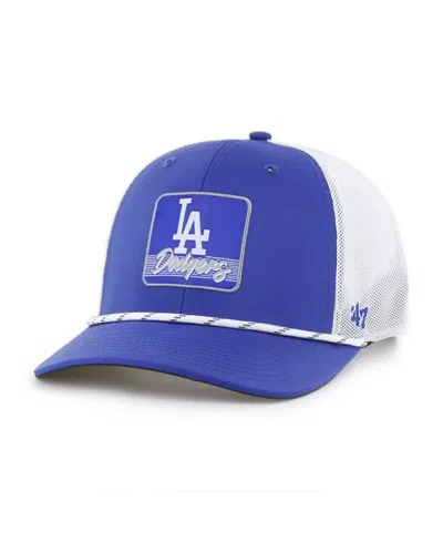 47 Brand Men's Royal/white Los Angeles Dodgers Scratch Adjustable Trucker Hat In Blue