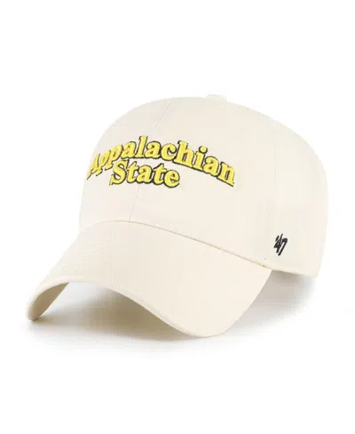 47 Brand Men's Sand Appalachian State Mountaineers Clean Up Adjustable Hat In Neutral