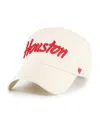 47 Brand Men's Sand Houston Cougars Clean Up Adjustable Hat In Sand