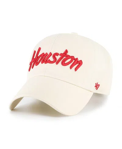 47 Brand Men's Sand Houston Cougars Clean Up Adjustable Hat