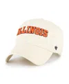 47 Brand Men's Sand Illinois Fighting Illini Vault Clean Up Adjustable Hat In Sand