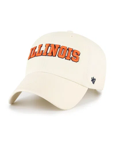47 Brand Men's Sand Illinois Fighting Illini Vault Clean Up Adjustable Hat