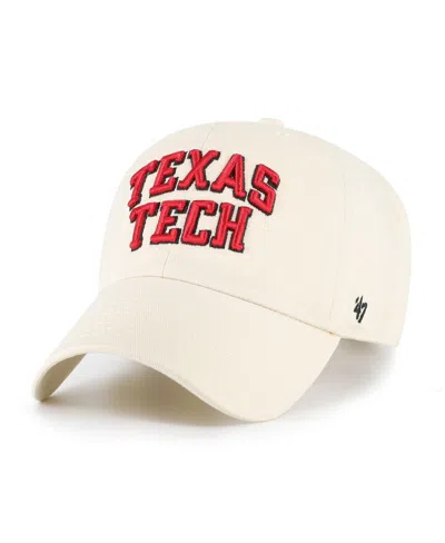 47 Brand Men's Sand Texas Tech Red Raiders Clean Up Adjustable Hat