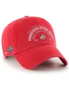 47 Brand Men's Scarlet Ohio State Buckeyes College Football Playoff 2025 Cotton Bowl Clean Up Adjustable Hat In Scarlet