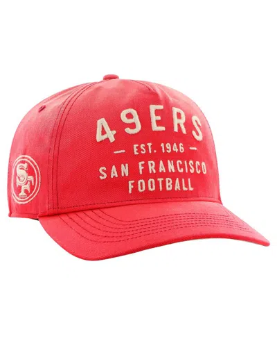 47 Brand Men's Scarlet San Francisco 49ers Dusted Laramie Hitch Adjustable Hat In Red