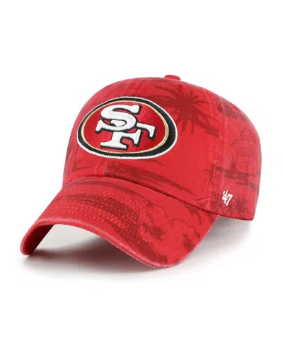47 Brand Men's Scarlet San Francisco 49ers Fiji Clean Up Adjustable Hat