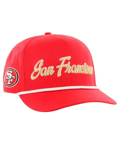 47 Brand Men's Scarlet San Francisco 49ers Overhand Hitch Adjustable Hat