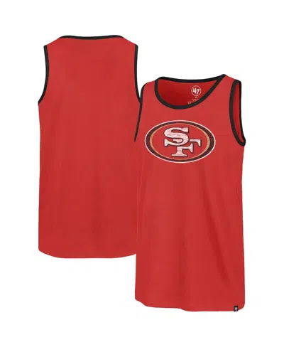 47 Brand Men's Scarlet San Francisco 49ers Premier Franklin Tank Top In Red