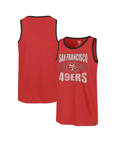 47 Brand Men's Scarlet San Francisco 49ers Upload Franklin Tank Top
