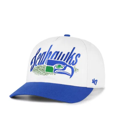 47 Brand Men's Seattle Seahawks Throwback Five-panel Adjustable Baseball Cap In Cream