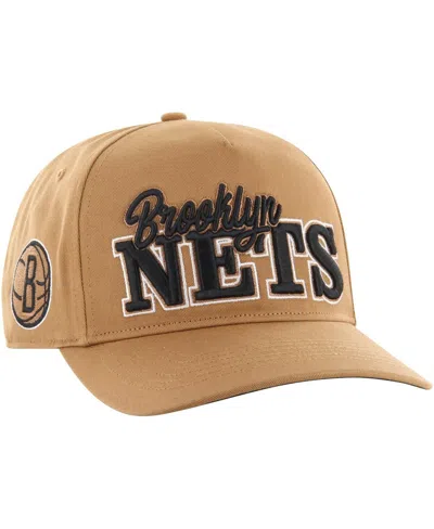 47 Brand Men's Tan Brooklyn Nets Barnes Hitch Adjustable Hat