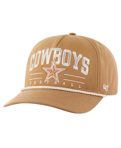 47 Brand Men's Tan Dallas Cowboys Roscoe Rope Hitch Adjustable Hat
