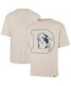 47 Brand Men's Tan Denver Broncos Bouldering Imprint Ravine Foundation Throwback T-shirt In Neutral