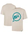 47 Brand Men's Tan Miami Dolphins Bouldering Imprint Ravine Foundation Throwback T-shirt In Neutral