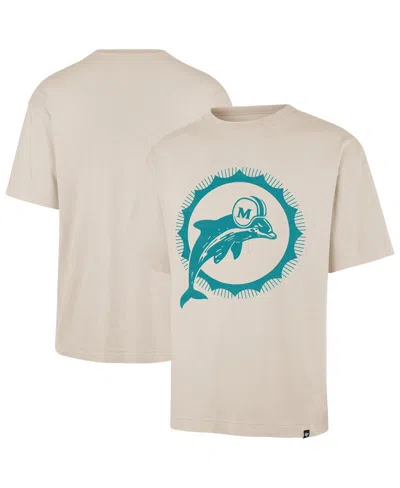 47 Brand Men's Tan Miami Dolphins Bouldering Imprint Ravine Foundation Throwback T-shirt In Brown