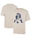 47 Brand Men's Tan New England Patriots Bouldering Imprint Ravine Foundation Throwback T-shirt In Brown