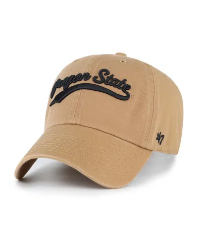47 Brand Men's Tan Oregon State Beavers Vault Clean Up Adjustable Hat In Brown