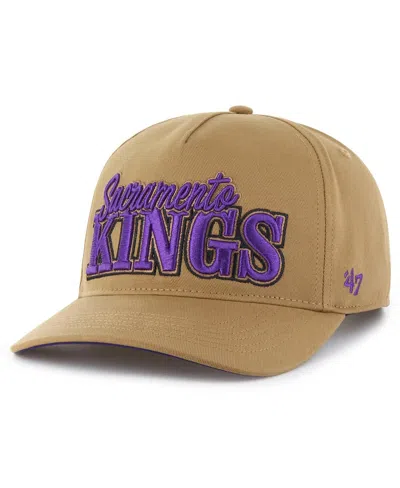 47 Brand Men's Tan Sacramento Kings Barnes Hitch Adjustable Hat