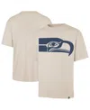 47 Brand Men's Tan Seattle Seahawks Bouldering Imprint Ravine Foundation Throwback T-shirt In Brown