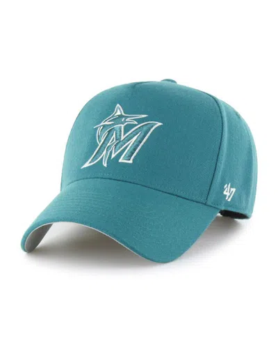 47 Brand Men's Teal Miami Marlins Ballpark Offside Adjustable Hat