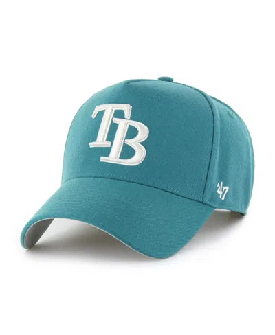 47 Brand Men's Teal Tampa Bay Rays Ballpark Offside Adjustable Hat In Blue