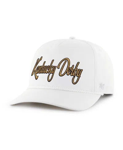 47 Brand Men's White 151st Kentucky Derby Overhand Hitch Adjustable Hat