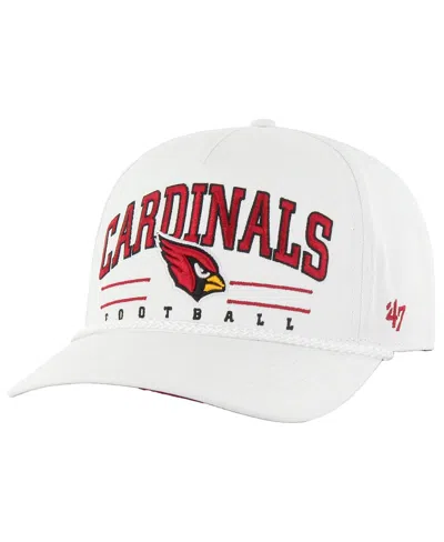 47 Brand Men's White Arizona Cardinals Roscoe Hitch Rope Adjustable Hat